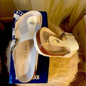 Birkenstocks size 11. Give me a price, and we can sell!